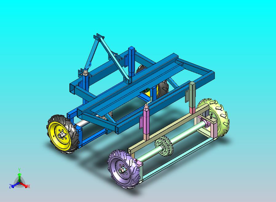 农用物资田间转运拖车