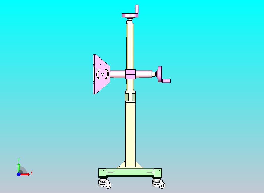 工业设备操作屏可调支撑支架