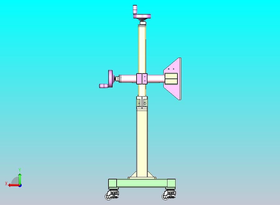 工业设备操作屏可调支撑支架