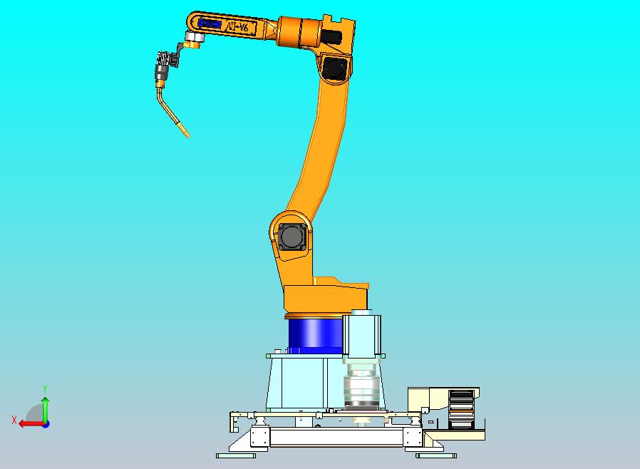 汽车车架双机协同焊接机械臂系统