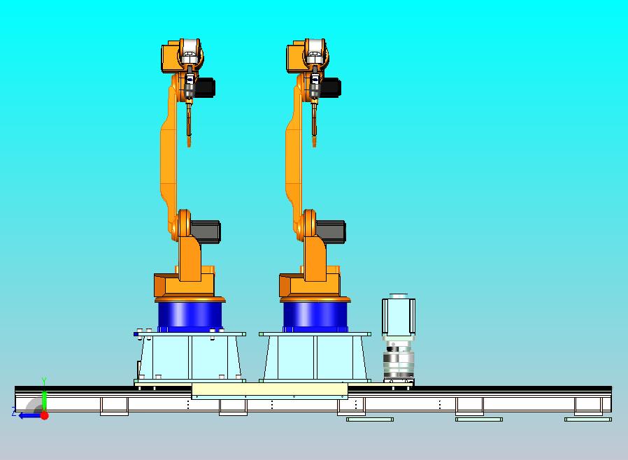 汽车车架双机协同焊接机械臂系统