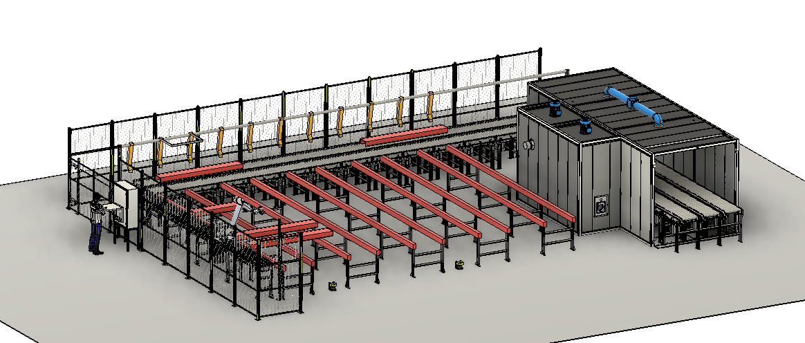 机器人金属标签传送装配线