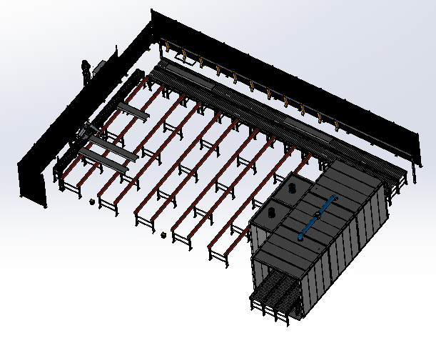 机器人金属标签传送装配线