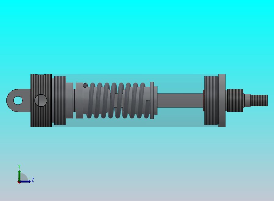 圆形气缸（单作用）（带方形杆）32x（9.5x9.5）x32mm