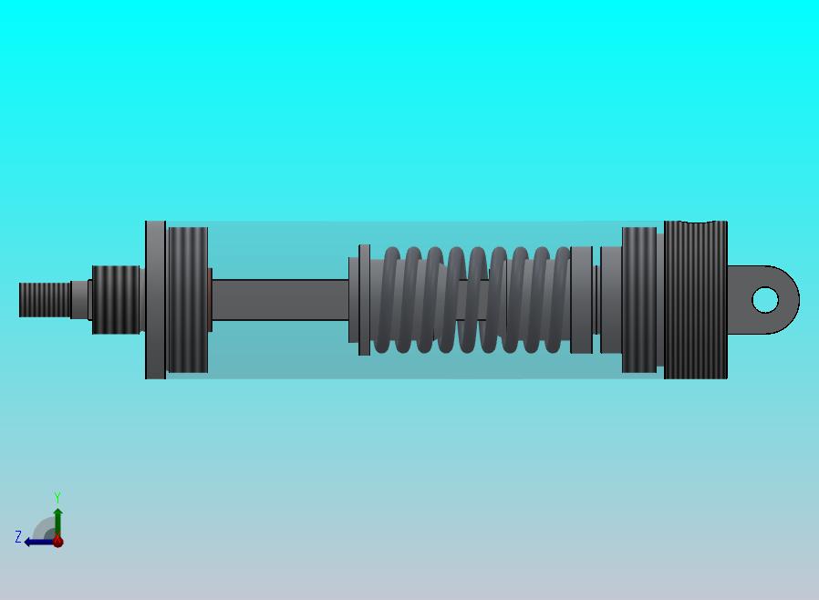 圆形气缸（单作用）（带方形杆）32x（9.5x9.5）x32mm