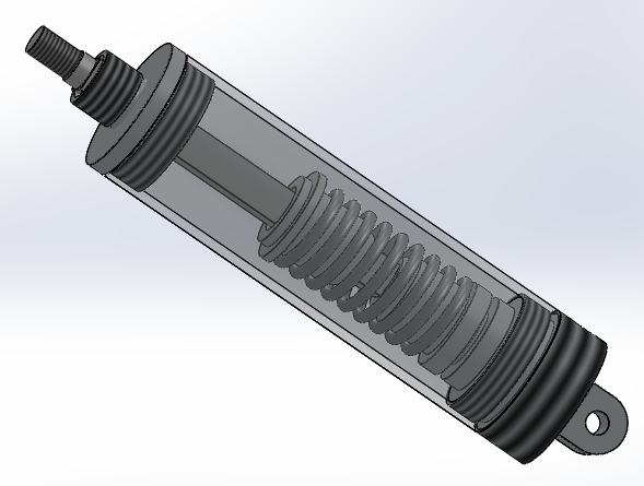 圆形气缸（单作用）（带方形杆）32x（9.5x9.5）x32mm
