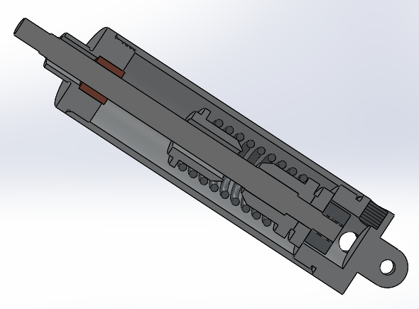 圆形气缸（单作用）（带方形杆）32x（9.5x9.5）x32mm