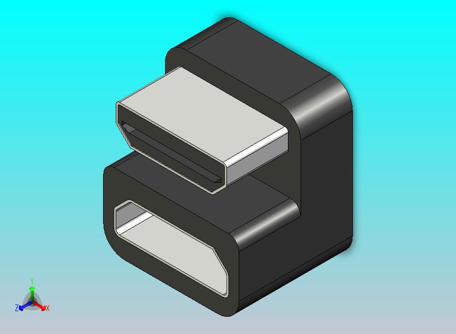 AGVEE 180度HDMI向内适配器