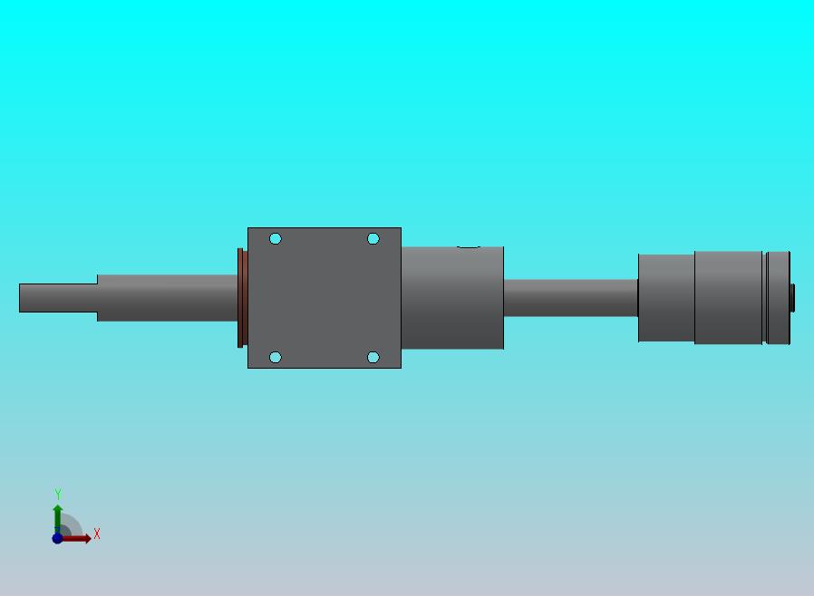 专用微型气动缸（双杆）（调节行程）40x20x55mm