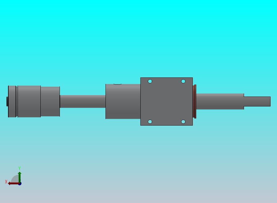 专用微型气动缸（双杆）（调节行程）40x20x55mm