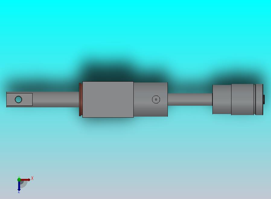 专用微型气动缸（双杆）（调节行程）40x20x55mm