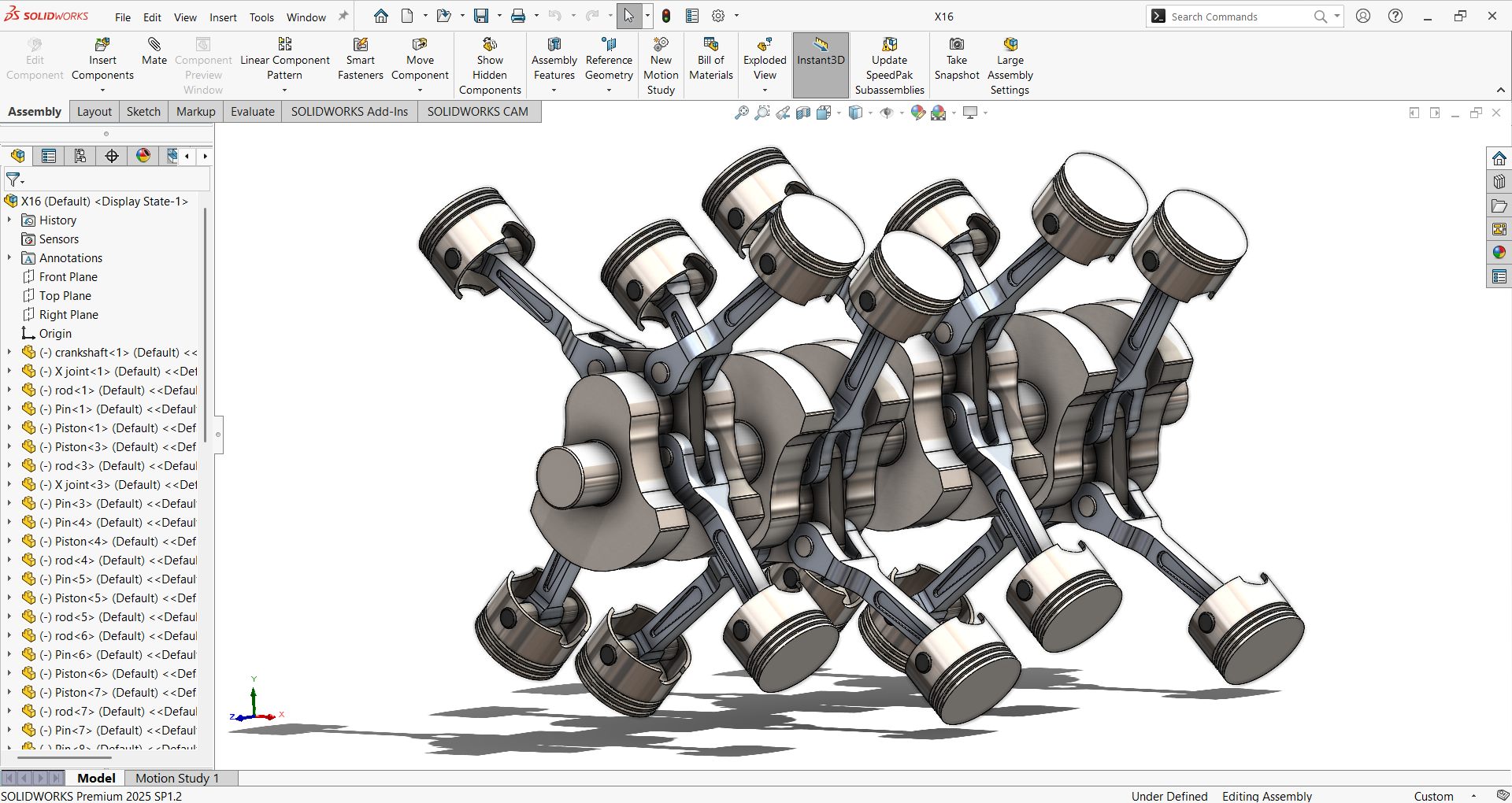 Sahil Virdi 设计的 X16 发动机