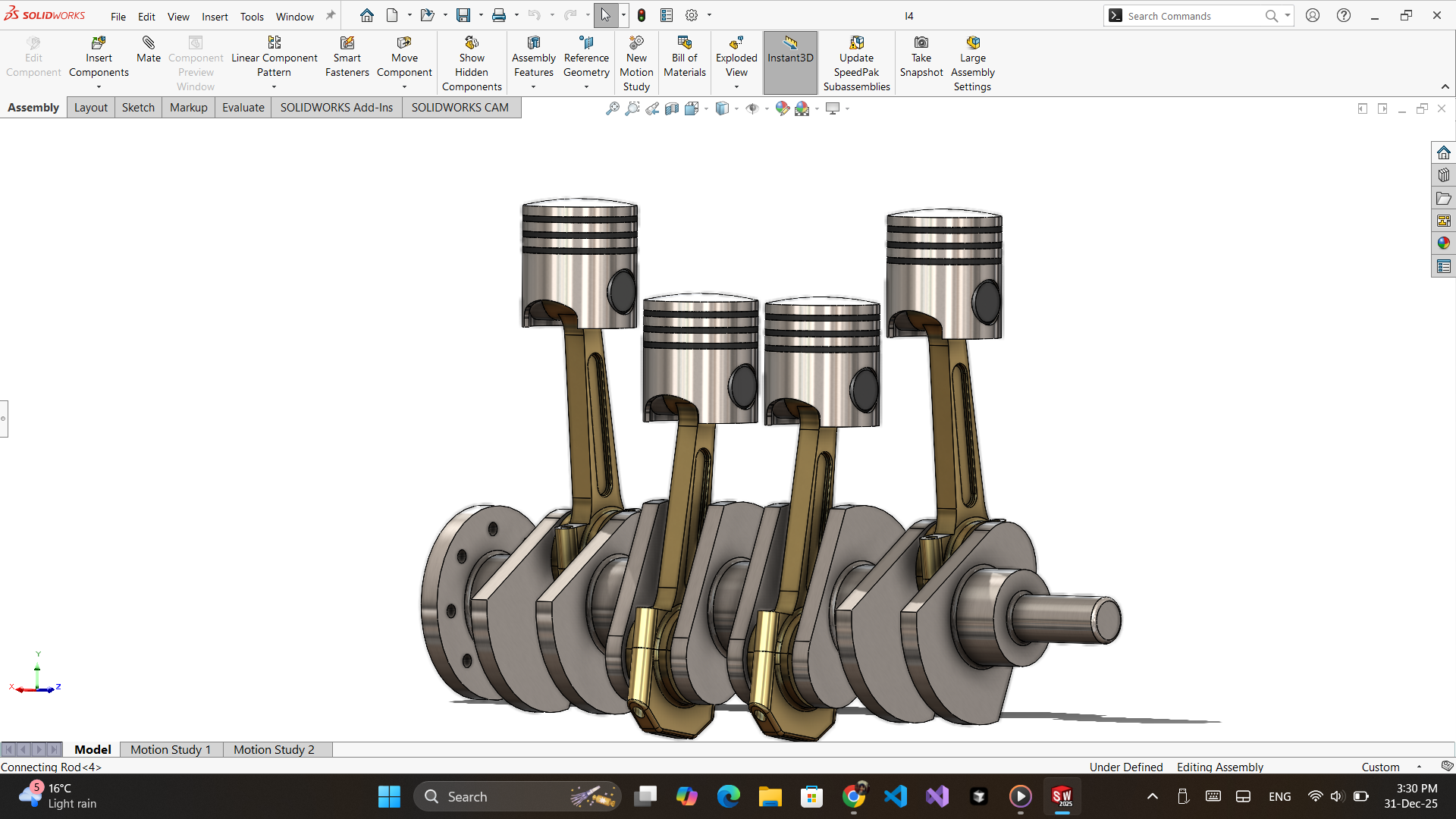 Sahil Virdi 设计的 I4 发动机