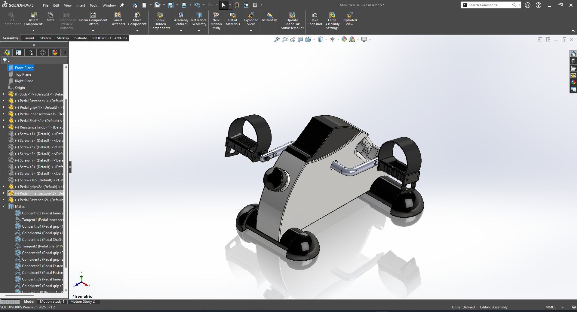 迷你健身车或脚踏车