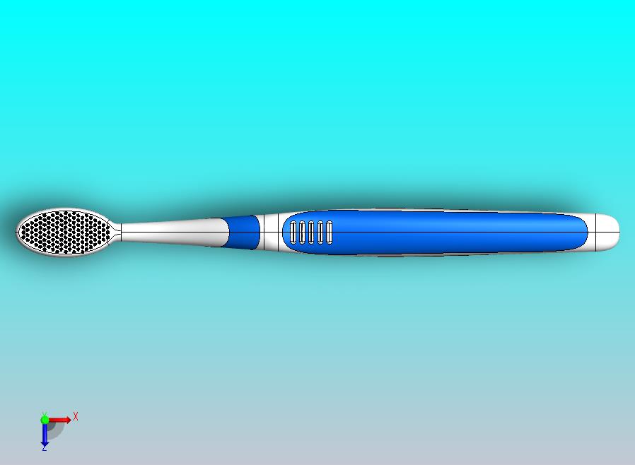 逼真的牙刷模型