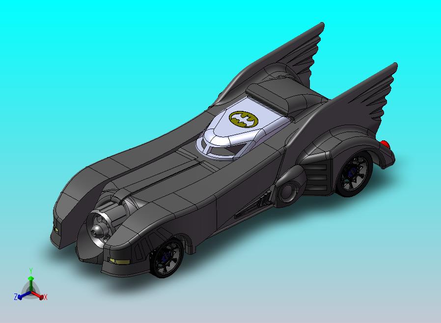 蝙蝠车模型