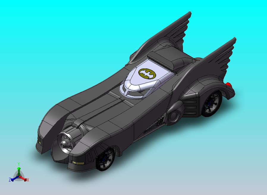 蝙蝠车模型
