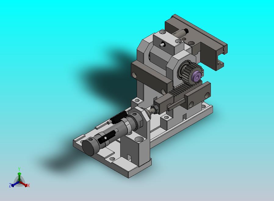 基于齿轮齿条的产品换向机构
