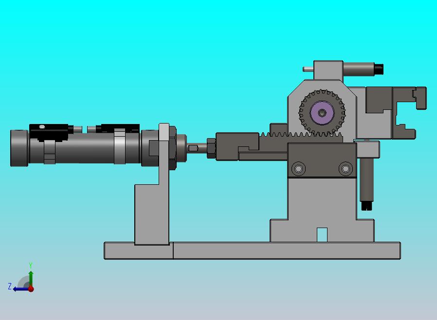 基于齿轮齿条的产品换向机构