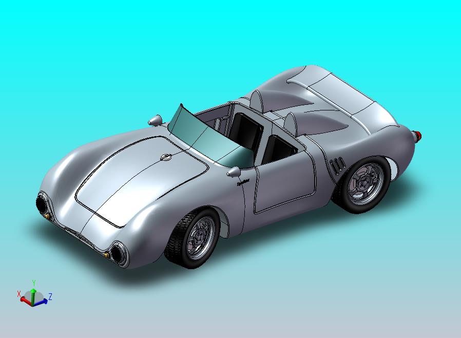 极速敞篷跑车模型