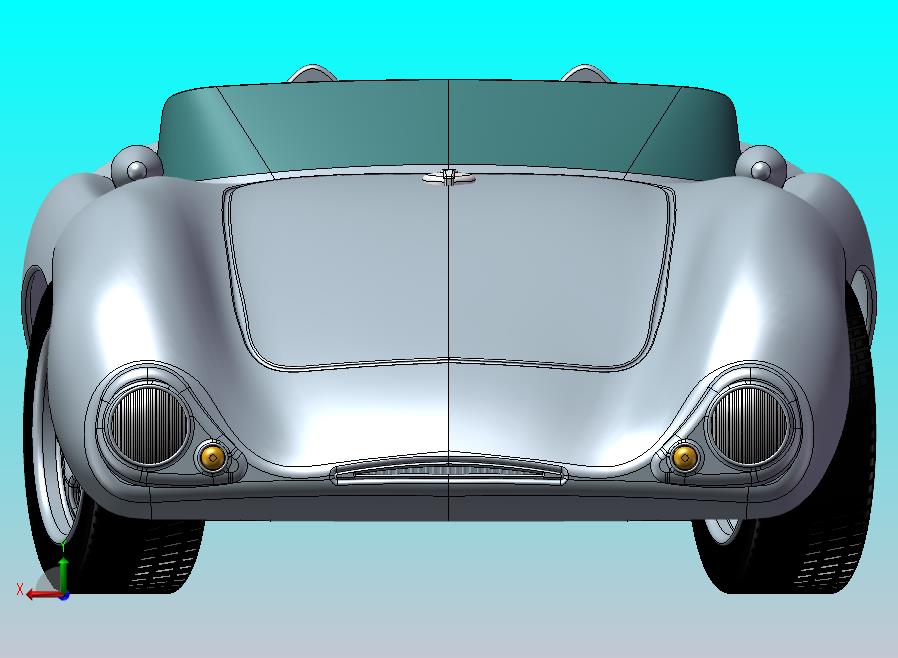 极速敞篷跑车模型