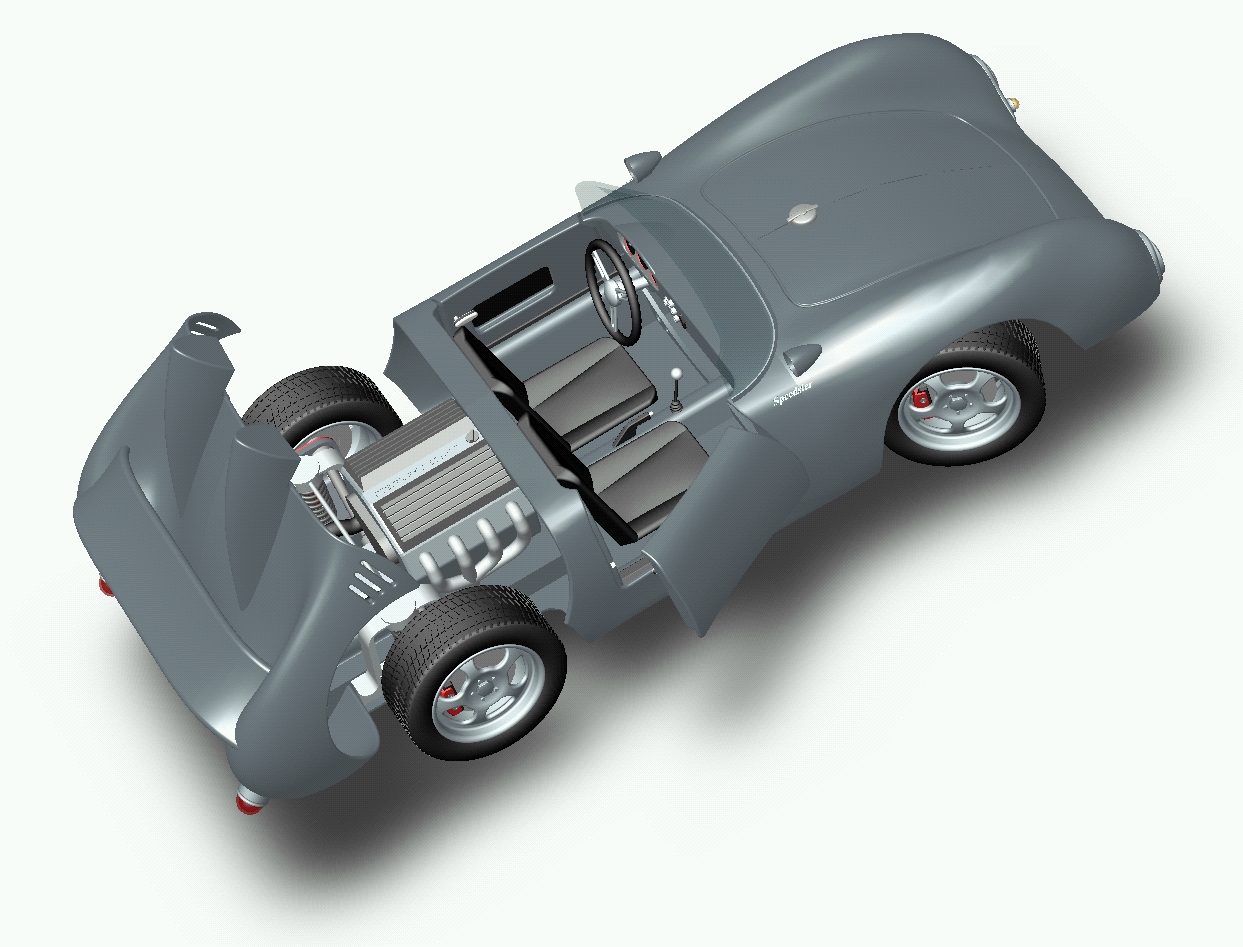 极速敞篷跑车模型