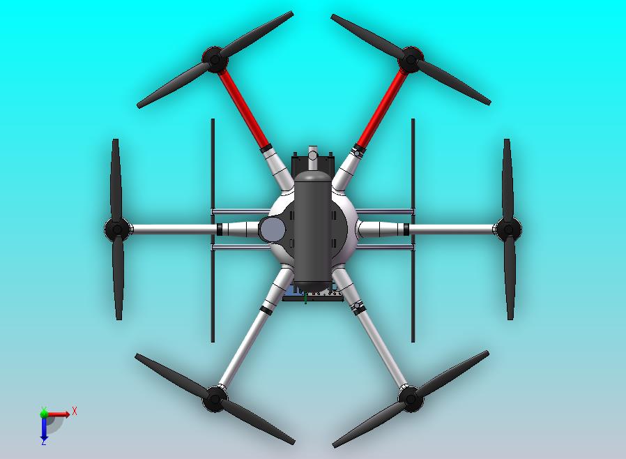 氢燃料电池六旋翼无人机