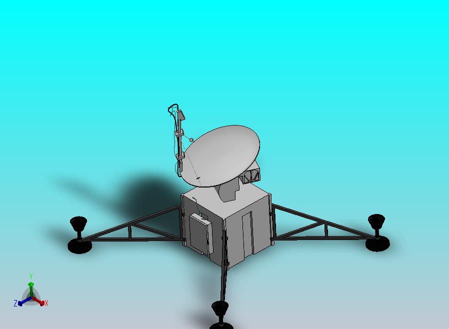 卫星追踪地面站简易模型