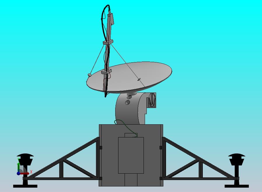 卫星追踪地面站简易模型