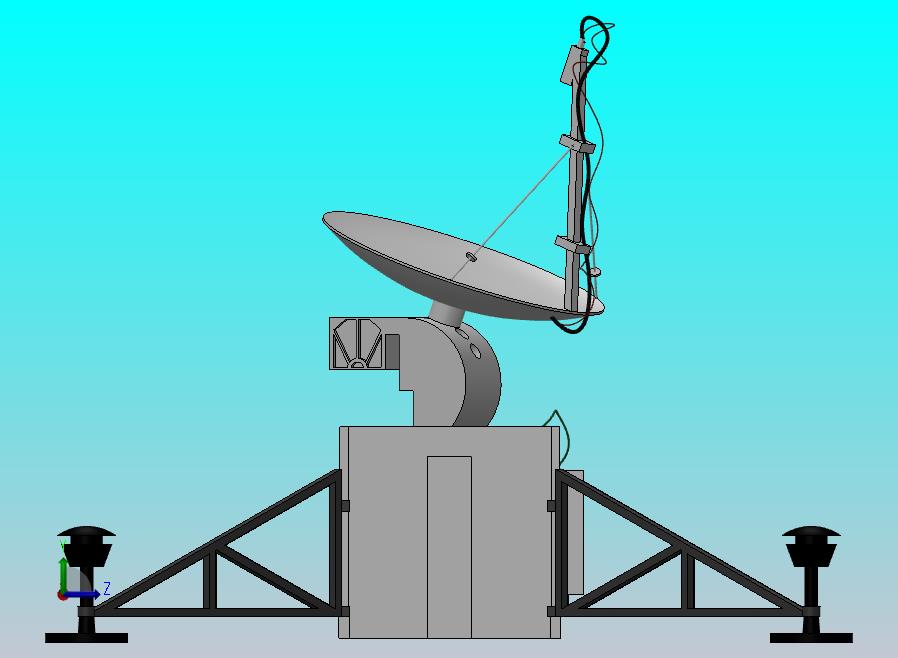 卫星追踪地面站简易模型
