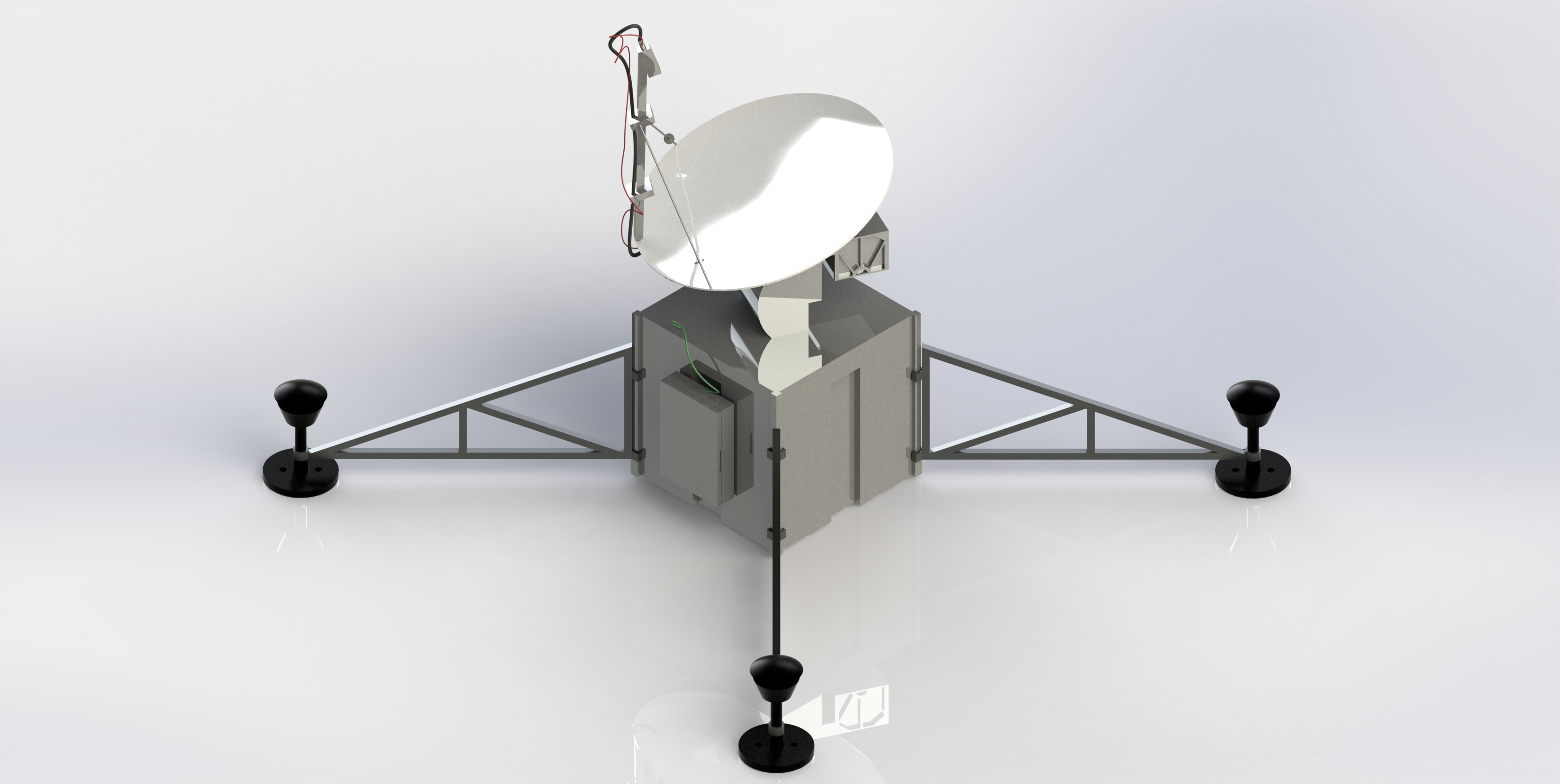 卫星追踪地面站简易模型