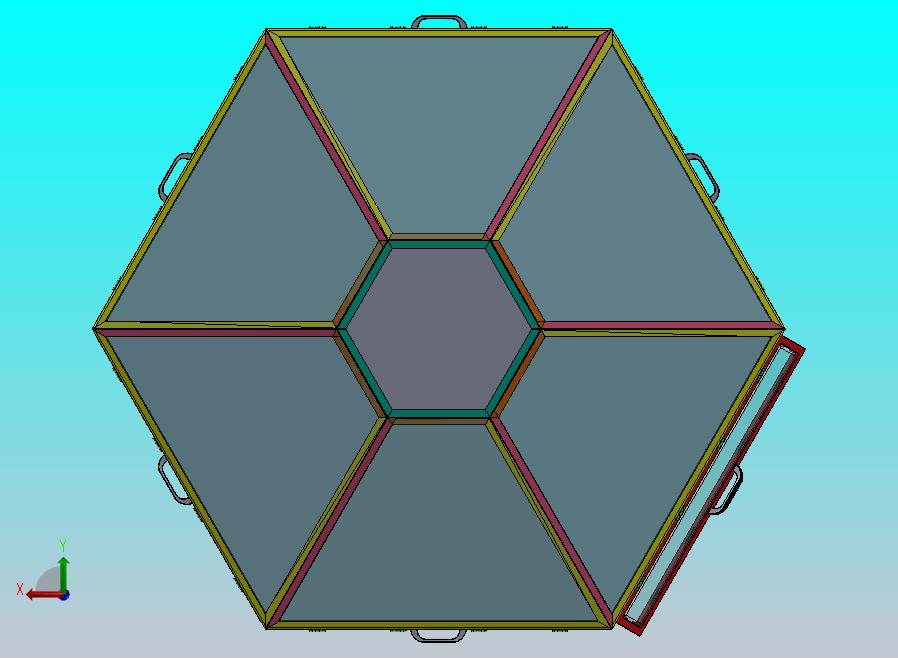 六角形珠宝展示架