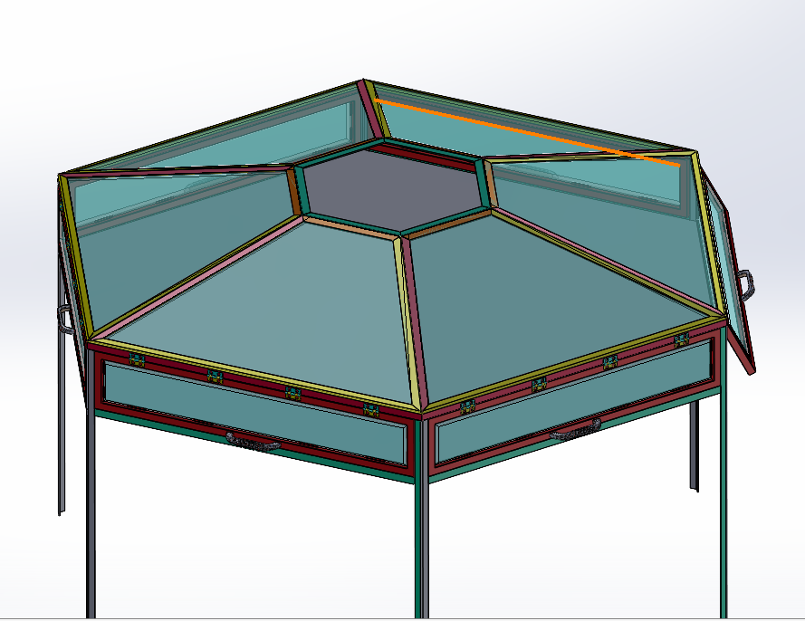六角形珠宝展示架