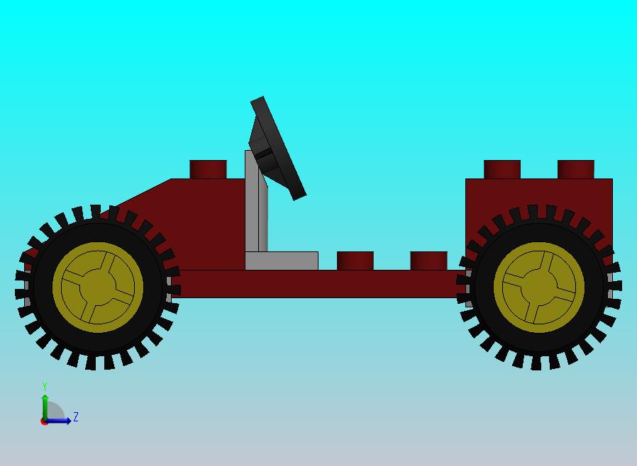 乐高风格玩具车