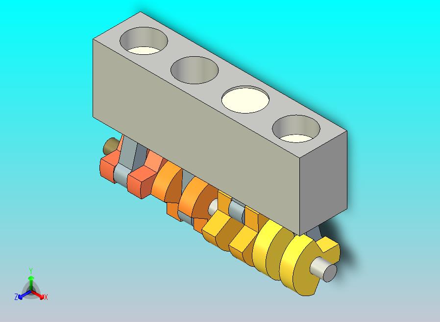 活塞发动机机构