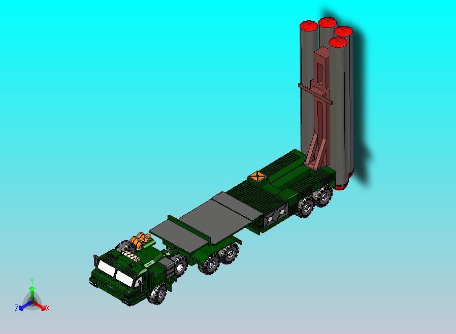 S400防空系统CATIA模型