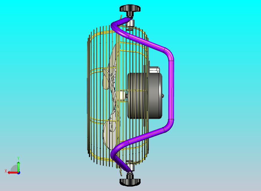 USB小风扇的CATIA模型