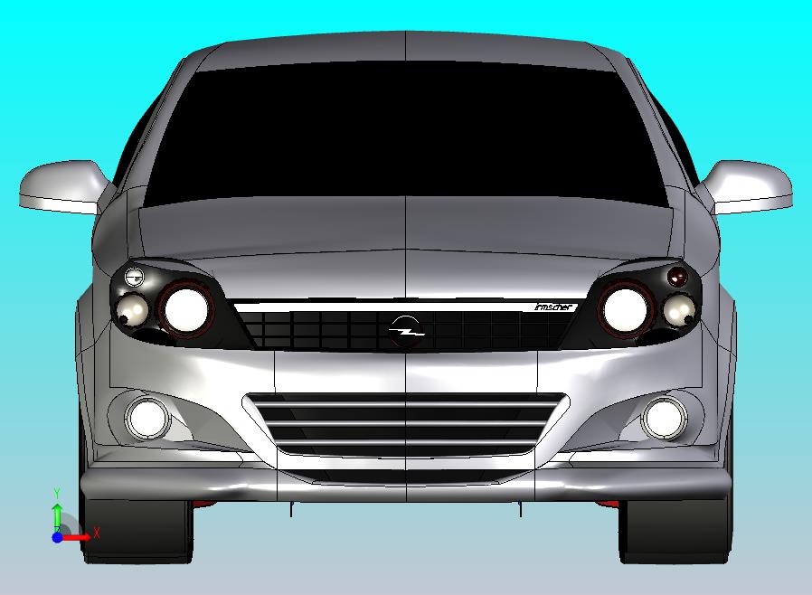 带复合材料尾翼的跑车