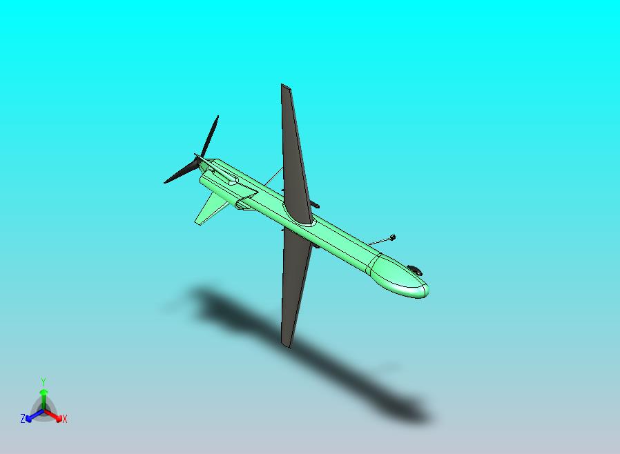 尾推式固定翼无人机