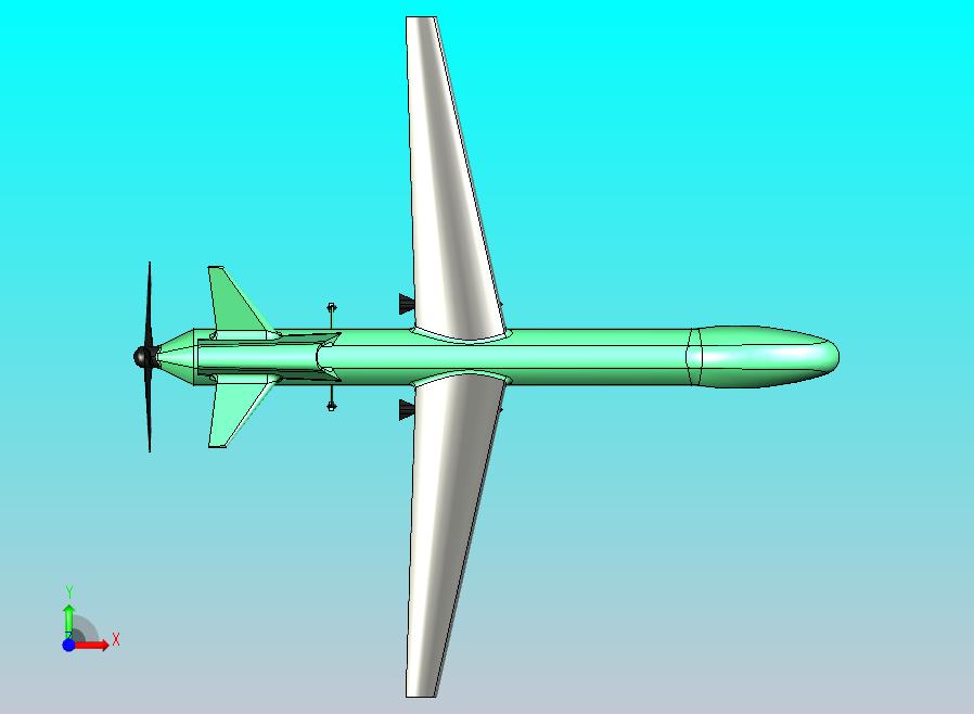 尾推式固定翼无人机