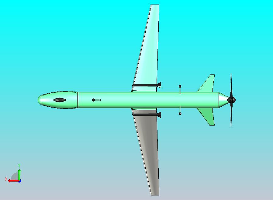 尾推式固定翼无人机