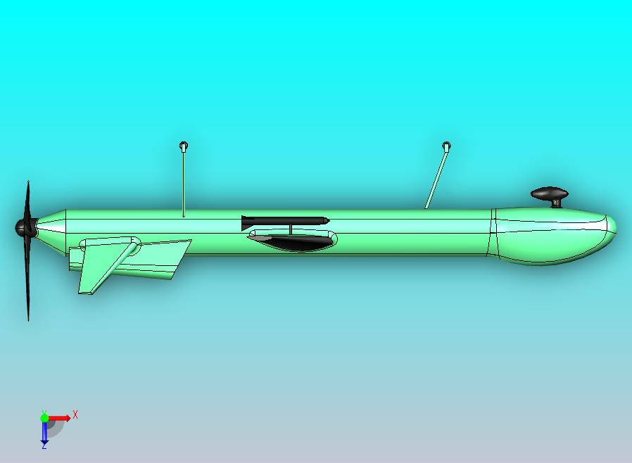 尾推式固定翼无人机