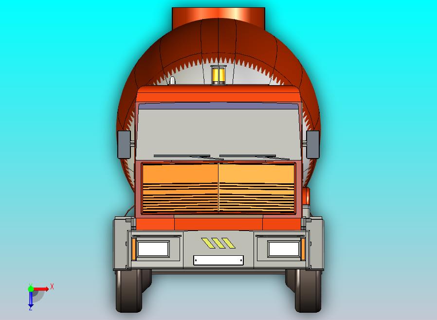 混凝土搅拌车模型