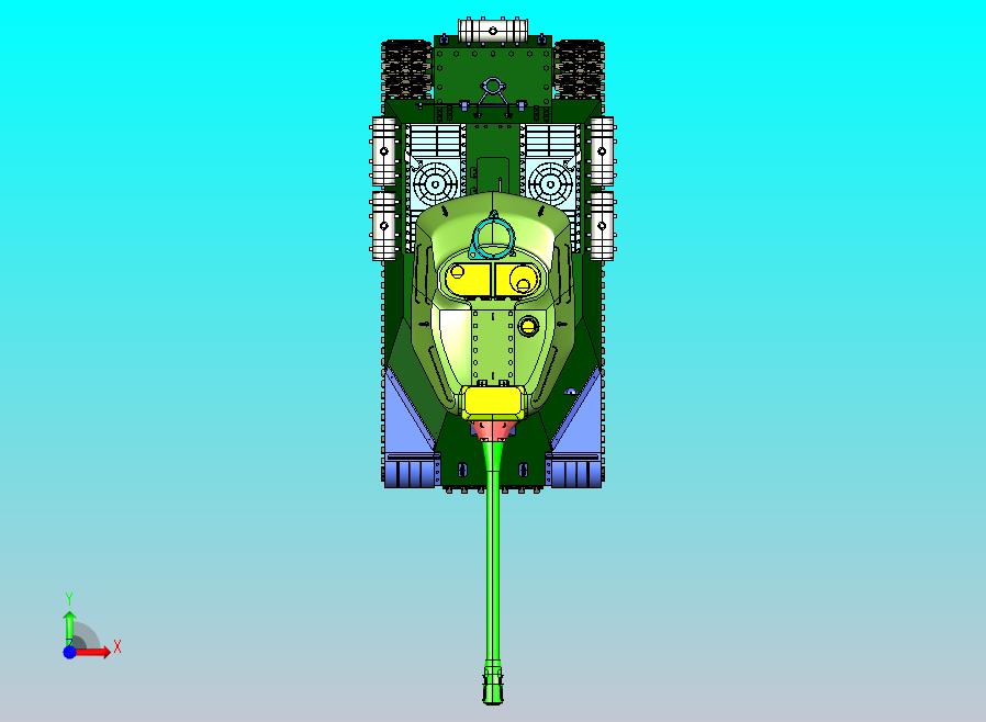 老式坦克模型CATIA文件