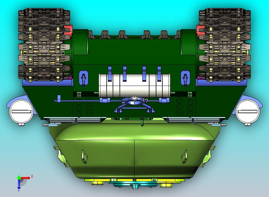 老式坦克模型CATIA文件