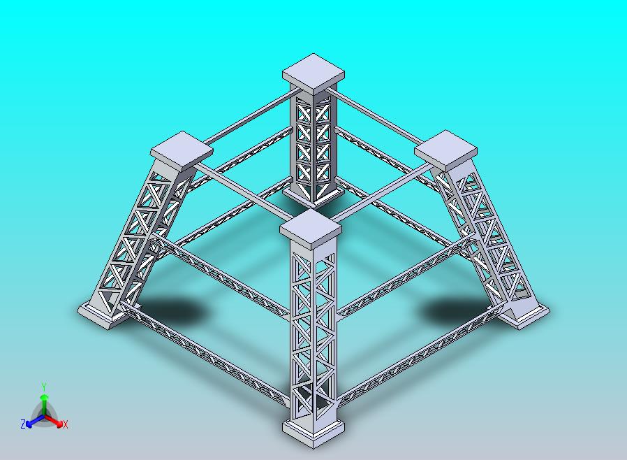 模块化格构式水塔支撑结构 (1)