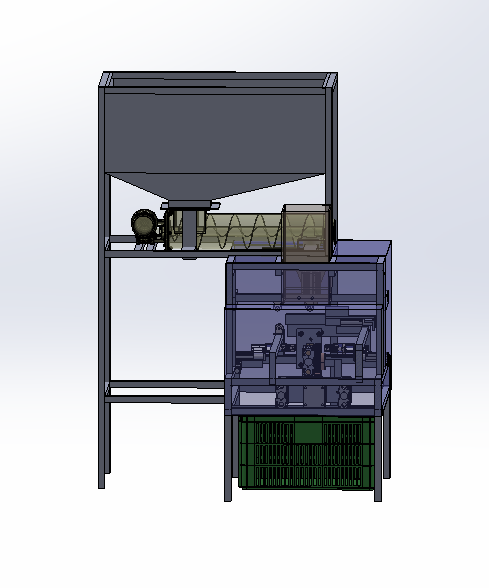带单独小袋的颗粒材料包装机