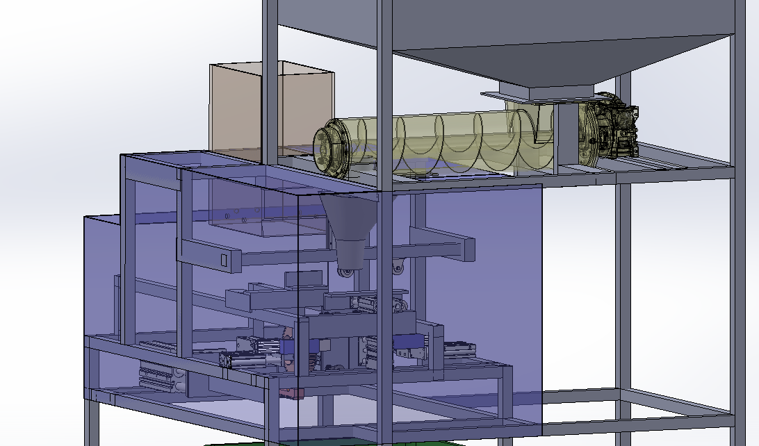 带单独小袋的颗粒材料包装机
