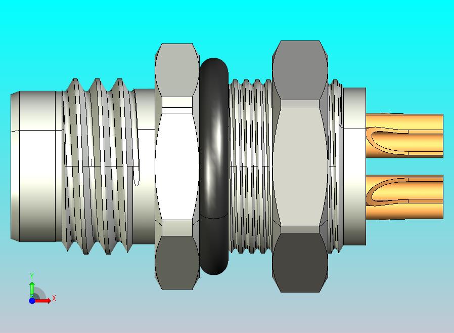 面板安装插头M8x1 Mal