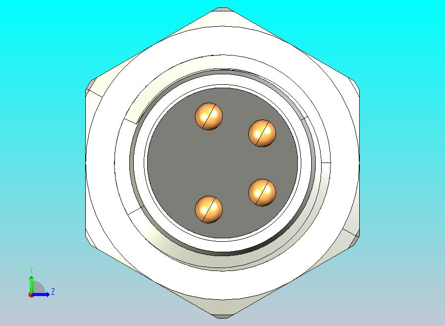 面板安装插头M8x1 Mal